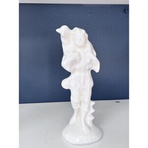 Vintage Atlantic Mold  Nativity Shepherd Boy With Sheep 7" Tall Holiday